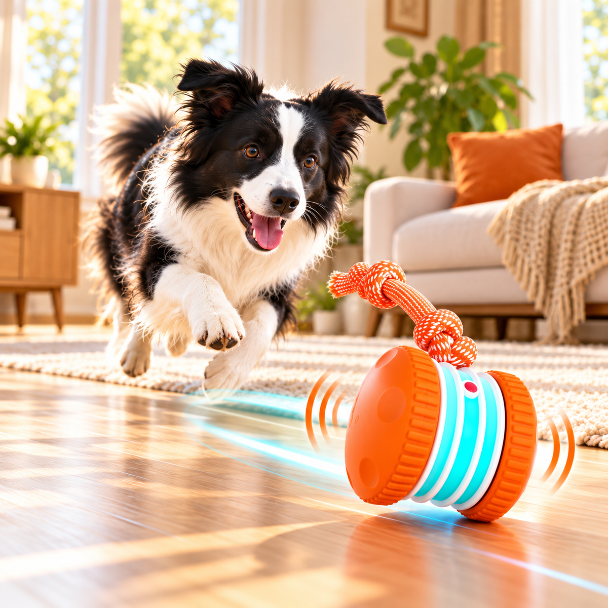 🐾 Interactive Rolling Dog Toy – More Play, Less Boredom 🐶
