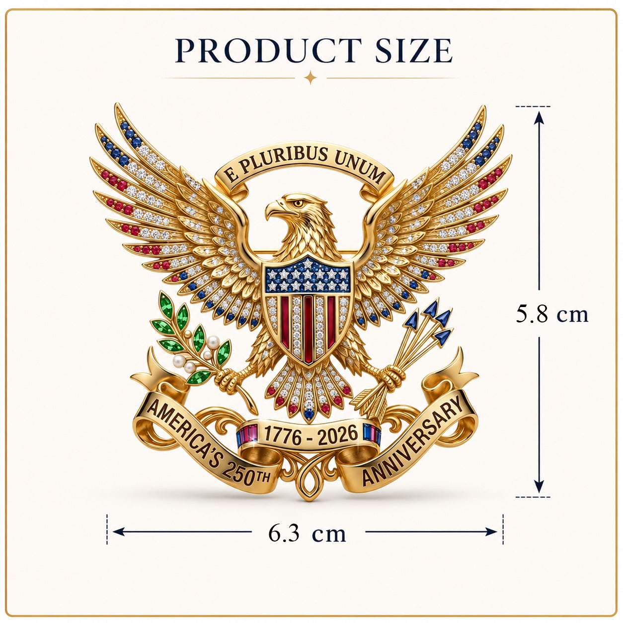 🔥 Father's Day Special:US 250th Anniversary Brooch Pin