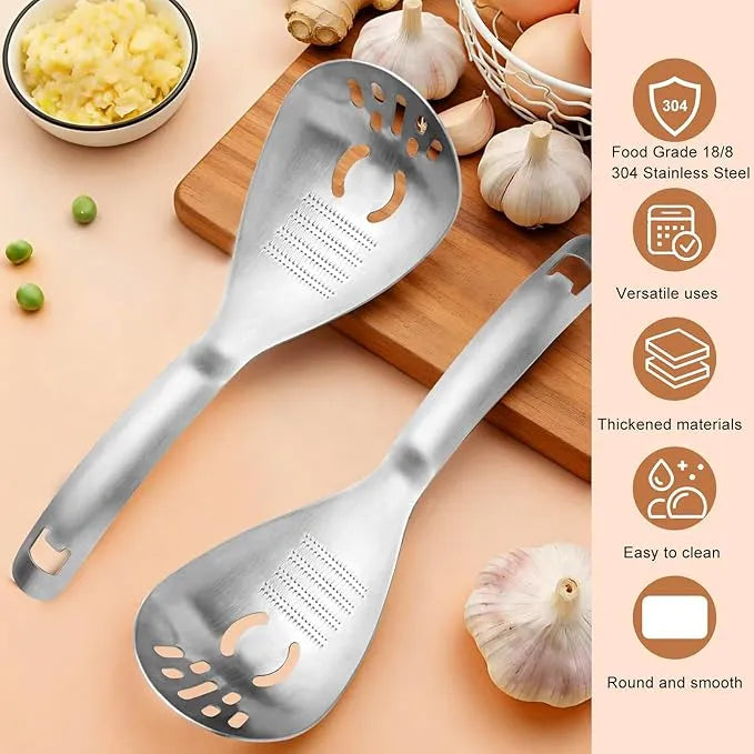 🔥 Buy 1 Get 1 Free — 5-in-1 Stainless Steel Kitchen Spoon