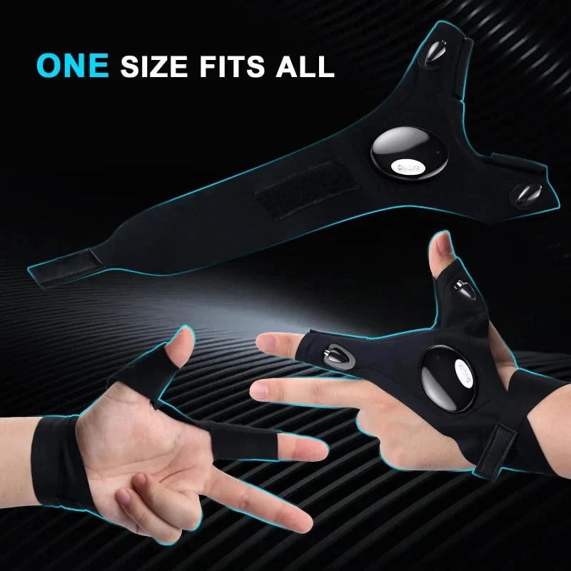 LED Half Finger Gloves