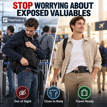 🔥BUY 1 GET 1 FREE — NexisHide™ Hidden Passport & Cash Wallet ✈️