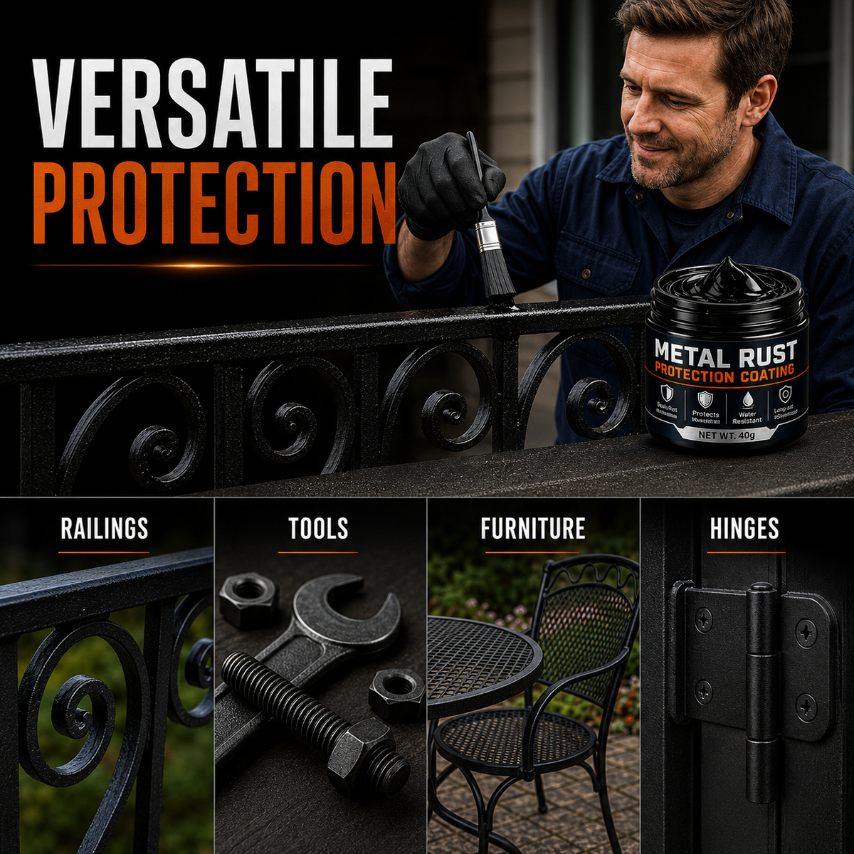 🛡️ Restore Rusty Metal Without Replacing It — Premium Metal Rust Protection Paste