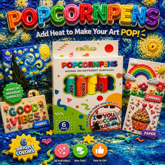 💥Surprise Price: Only €9.99!!🎁🔮Magic Pen – Draw 3D with one stroke!🎄 DIY Bubble Popcorn Drawing Pens& Buy 3 Pay 2 🔥