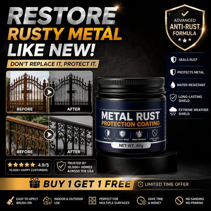 🛡️ Restore Rusty Metal Without Replacing It — Premium Metal Rust Protection Paste