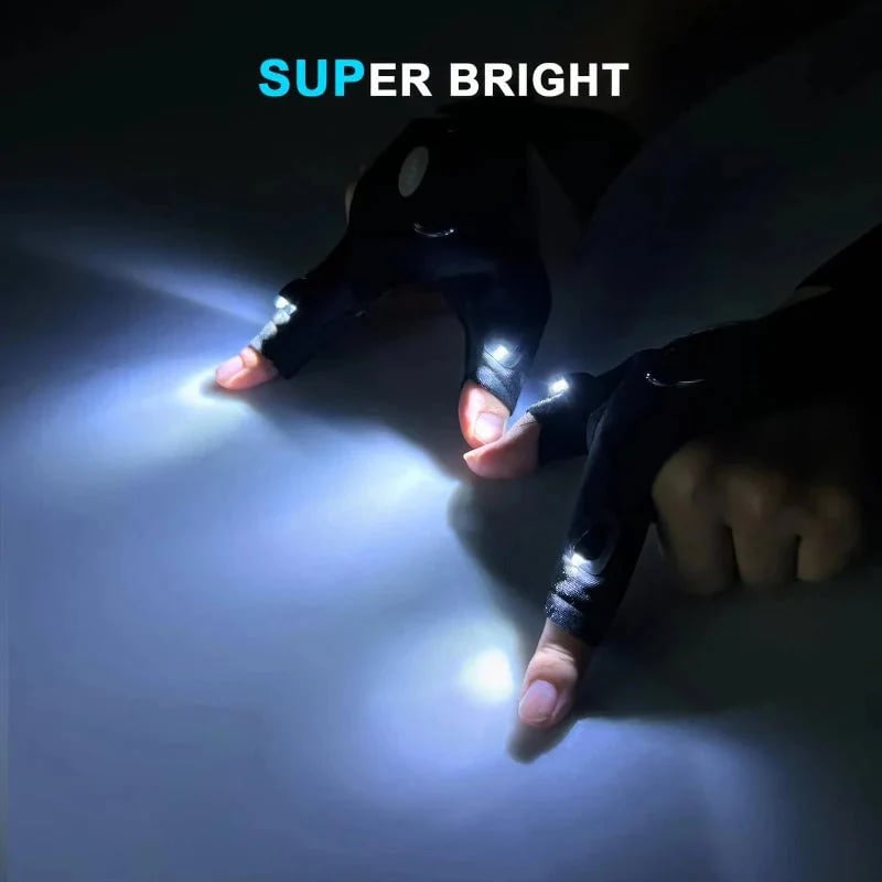 LED Half Finger Gloves