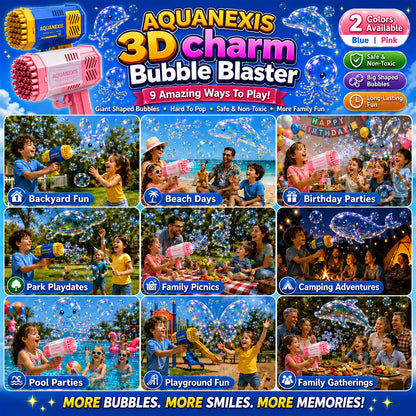 AQUANEXIS® 3DCharm Bubble Blaster Animal & Ocean Fantasy Theme