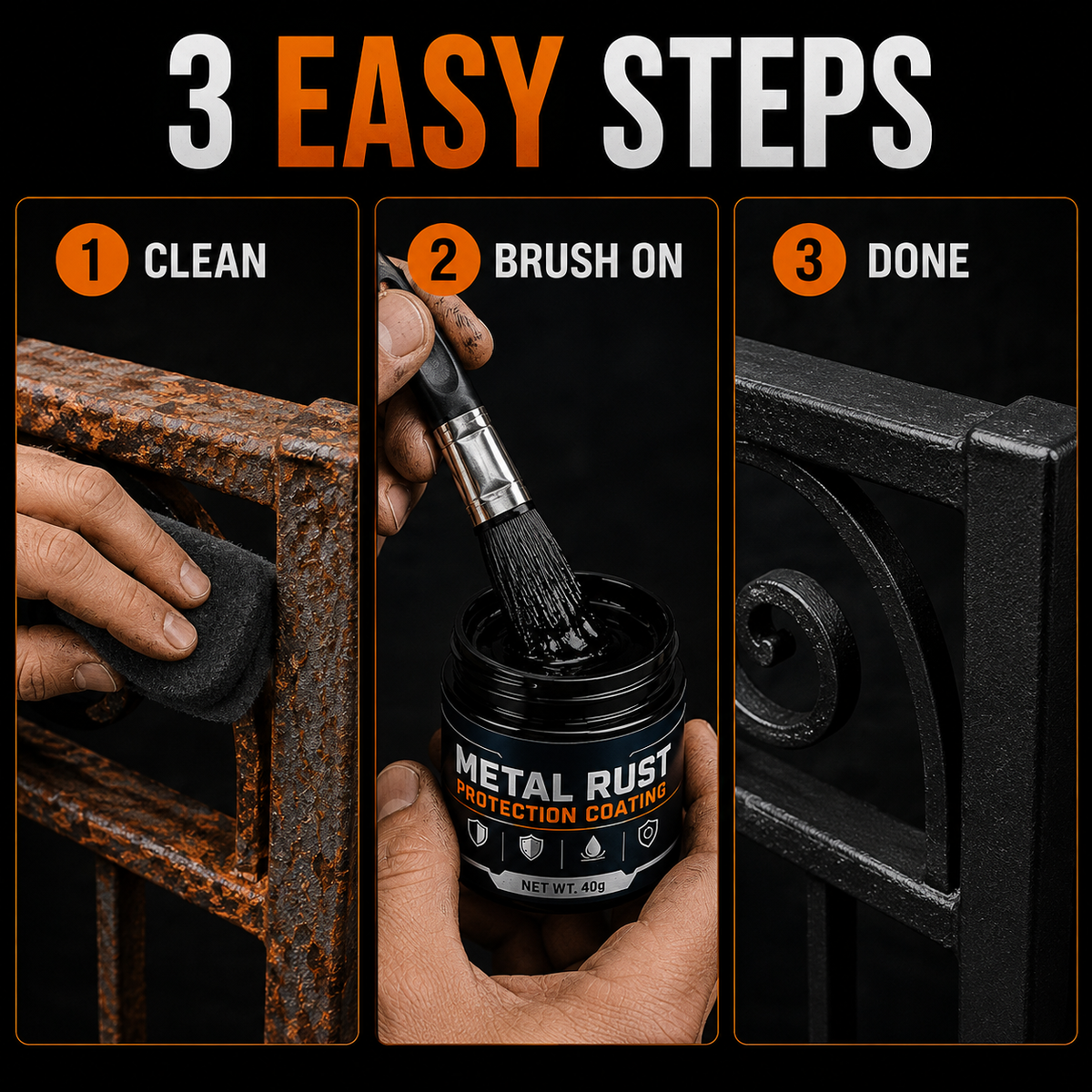 🛡️ Restore Rusty Metal Without Replacing It — Premium Metal Rust Protection Paste
