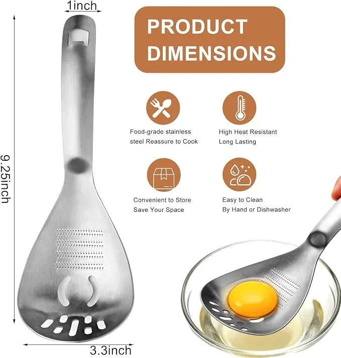 🔥 Buy 1 Get 1 Free — 5-in-1 Stainless Steel Kitchen Spoon