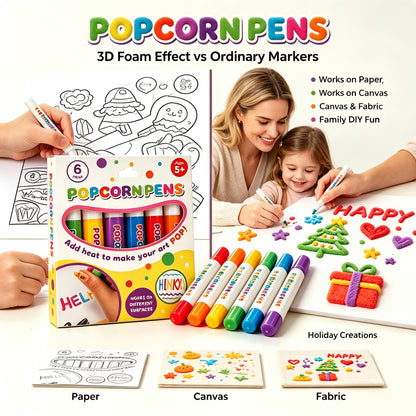 💥Surprise Price: Only €9.99!!🎁🔮Magic Pen – Draw 3D with one stroke!🎄 DIY Bubble Popcorn Drawing Pens& Buy 3 Pay 2 🔥