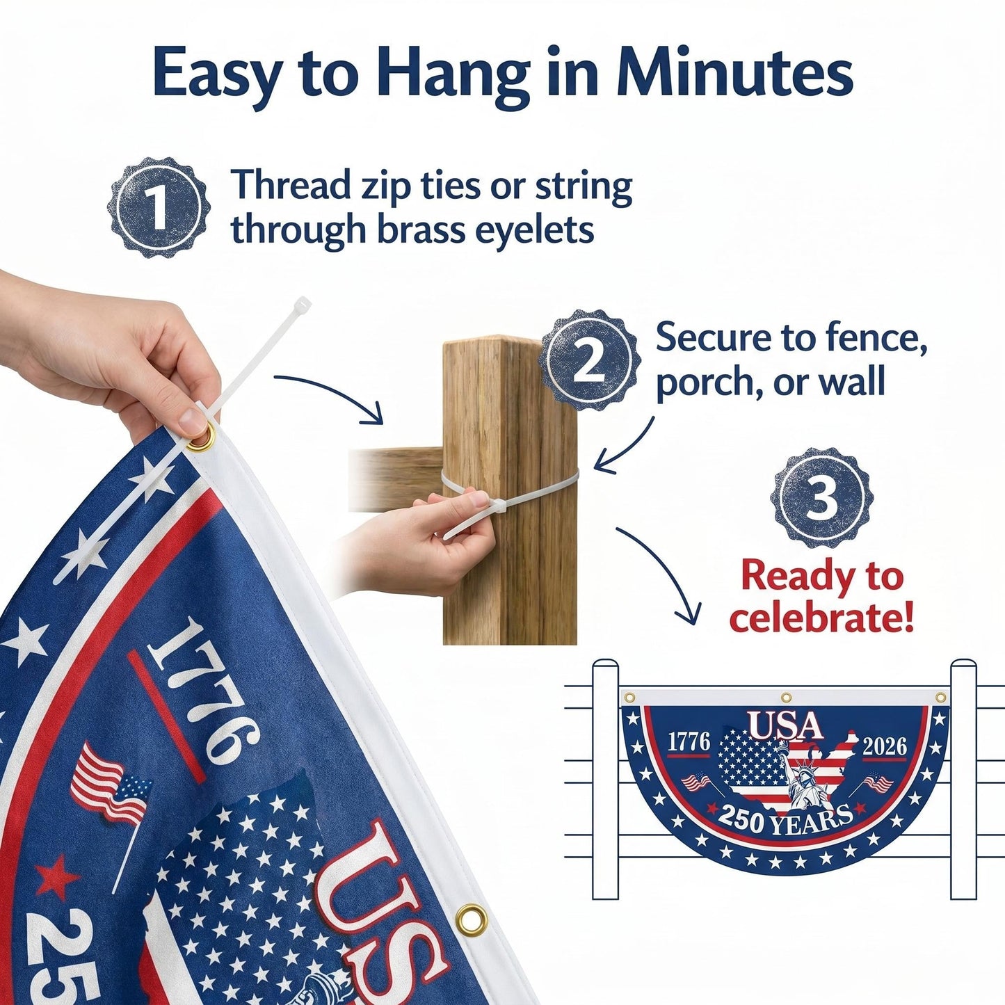 The 1776-2026 Legacy Banner
