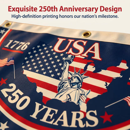 The 1776-2026 Legacy Banner: 100% Veteran-Handcrafted 250th Anniversary Heritage Flag