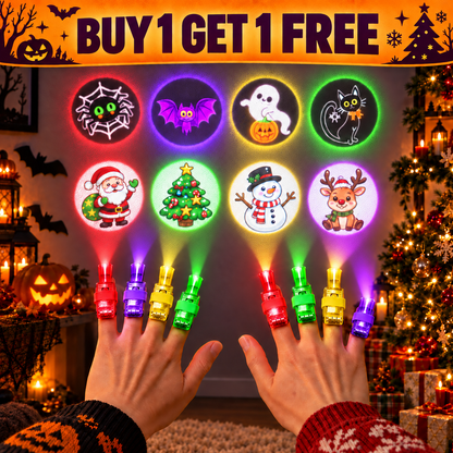 buy 1 get 1 free 🎃 Halloween Finger Projection Lights to Fill Your Party Goodie Bags
