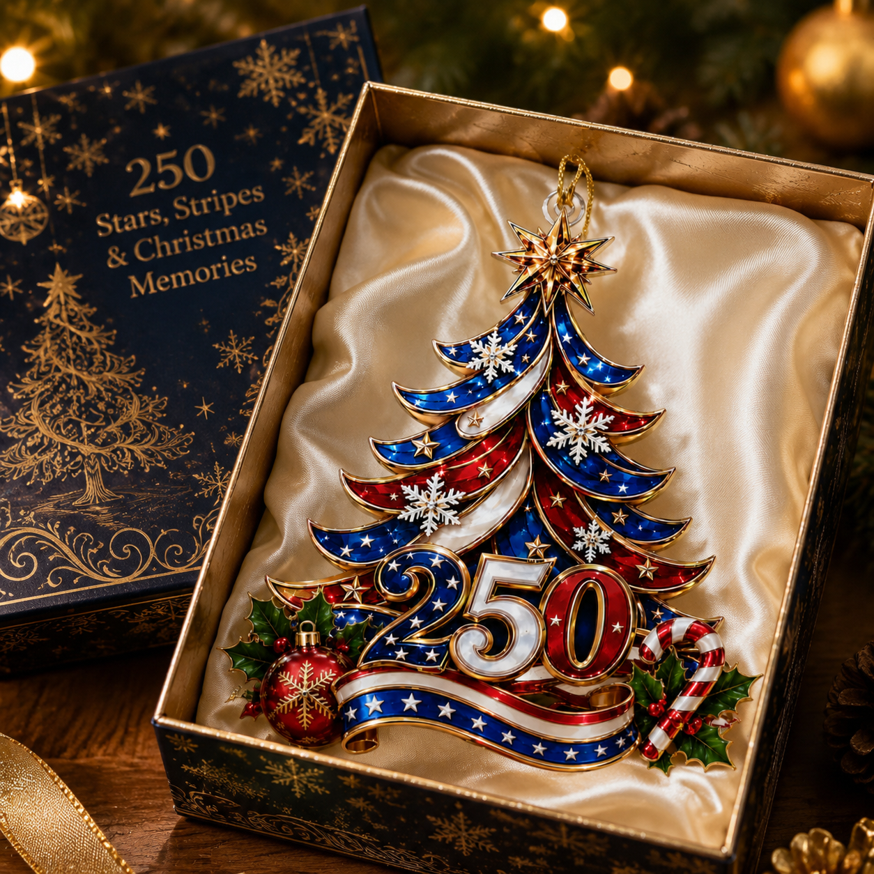 🎁Buy 1 Get 1 Free🔥USA 250th Anniversary Christmas Ornament