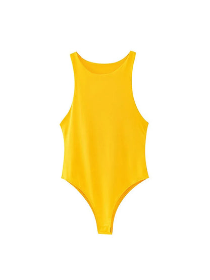 2022 summer solid sexy bodycon women bodysuits female 4 color green slim casual  bodysuit chic lady club short playsuits femme