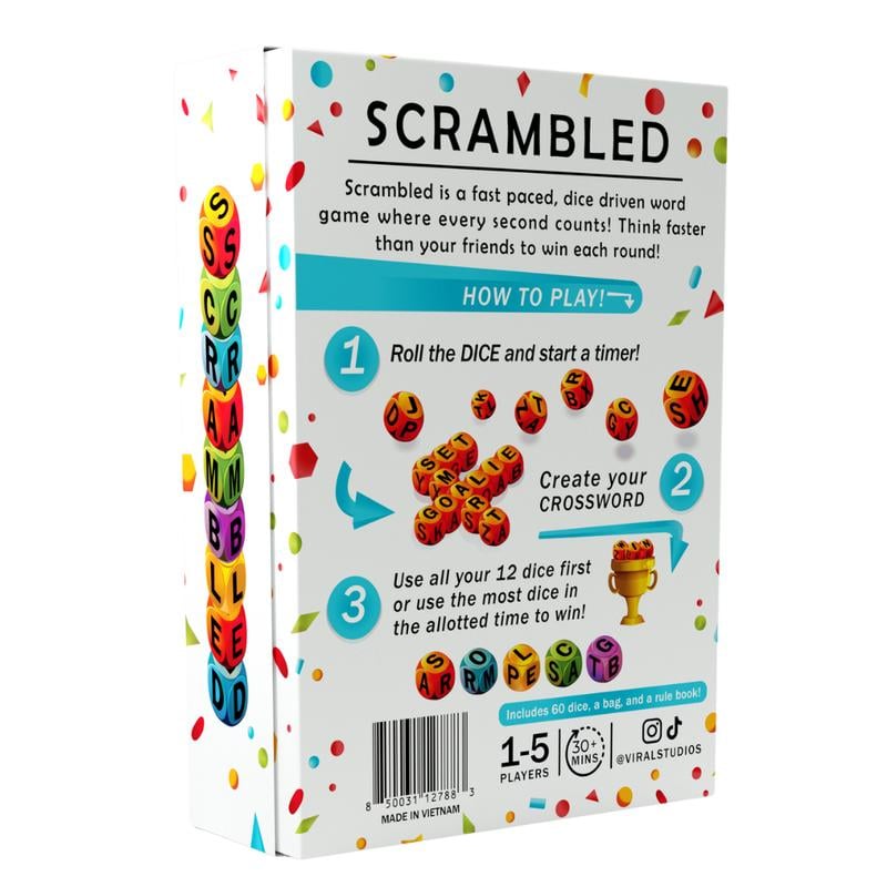 Dice Word Building Game