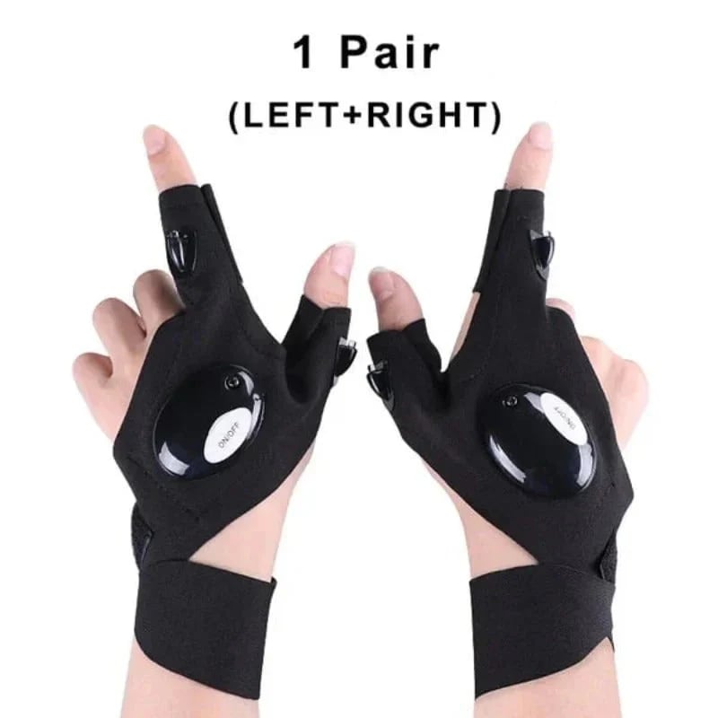 LED Half Finger Gloves
