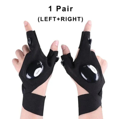LED Half Finger Gloves