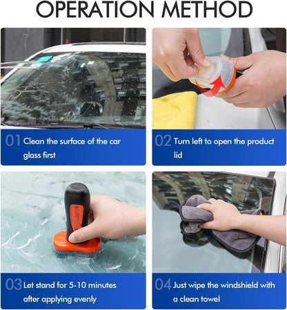 🔥LAST DAY ONLY 49% OFF🚗🧼Automotive Oil Film Cleaning Brush for Car Windows – Glass Cleaning Board
