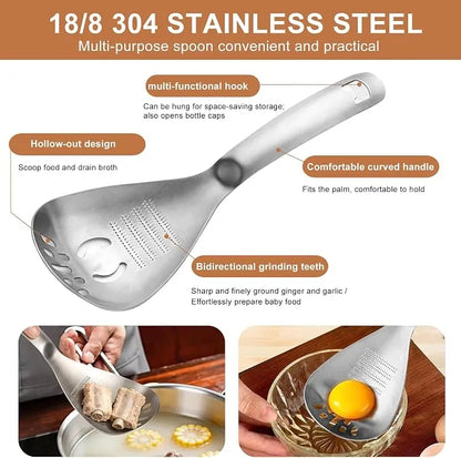 🔥 Buy 1 Get 1 Free — 5-in-1 Stainless Steel Kitchen Spoon