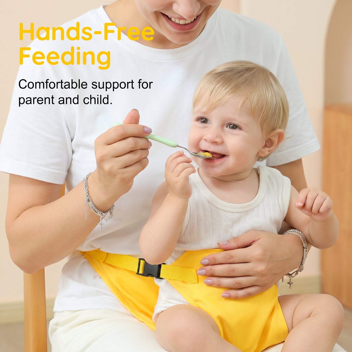 Baby High Chair Seat Belts - Portable Dining Straps Holder