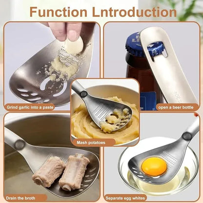 🔥 Buy 1 Get 1 Free — 5-in-1 Stainless Steel Kitchen Spoon