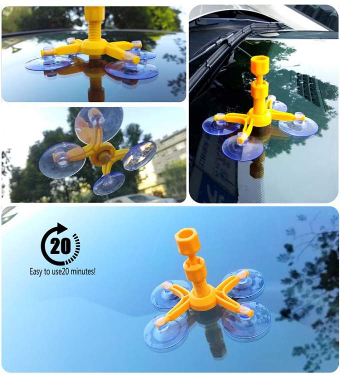 Nano liquid treats all glass cracks