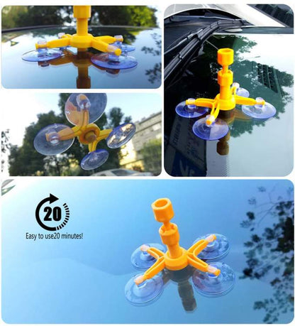 Nano liquid treats all glass cracks