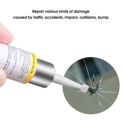 Nano liquid treats all glass cracks