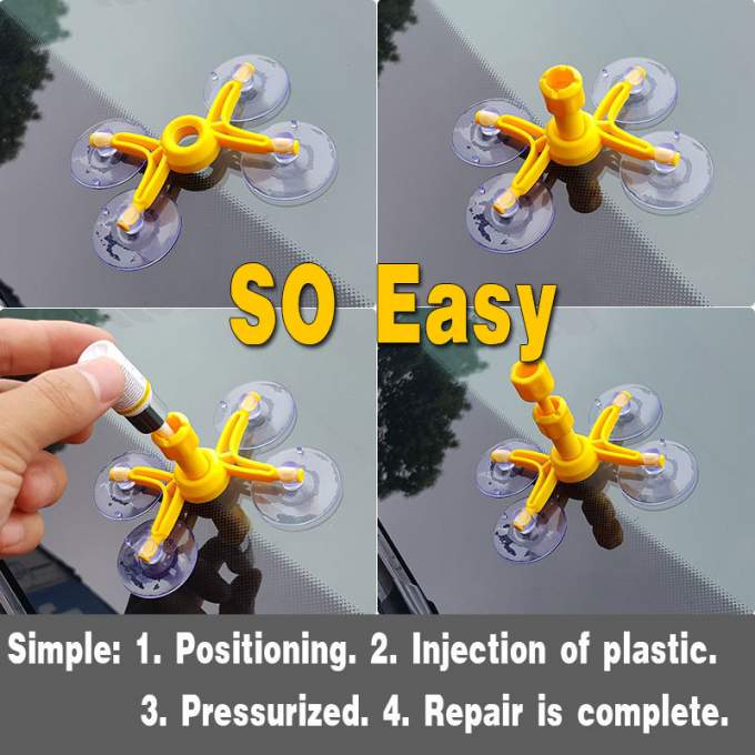 Nano liquid treats all glass cracks